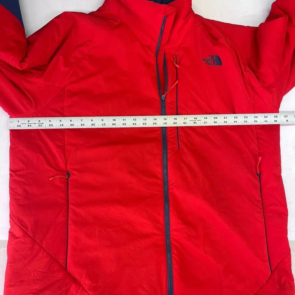 The North Face Ventrix Jacket Mens XXL Red Navy Blue Full Zip Active Insulated